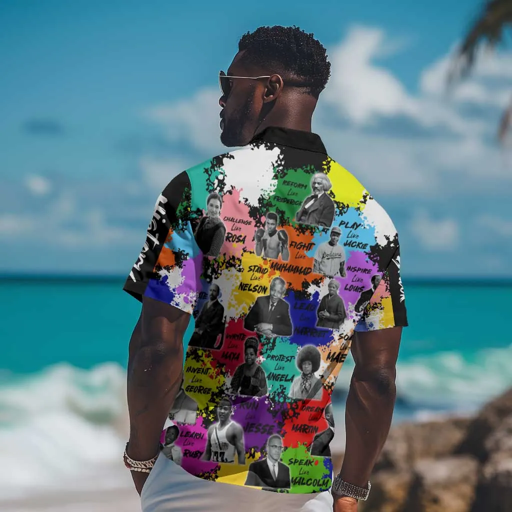 Black History Month African American Hawaiian Shirt Paint Splashes DT02