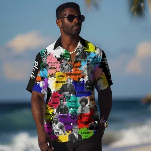 Black History Month African American Hawaiian Shirt Paint Splashes DT02
