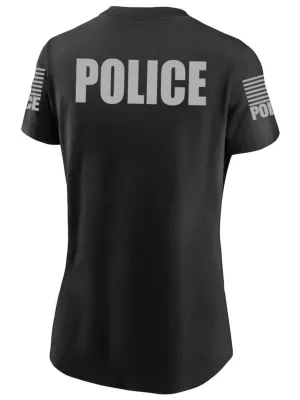 Black Police Women's Shirt - Short Sleeve (Gray)