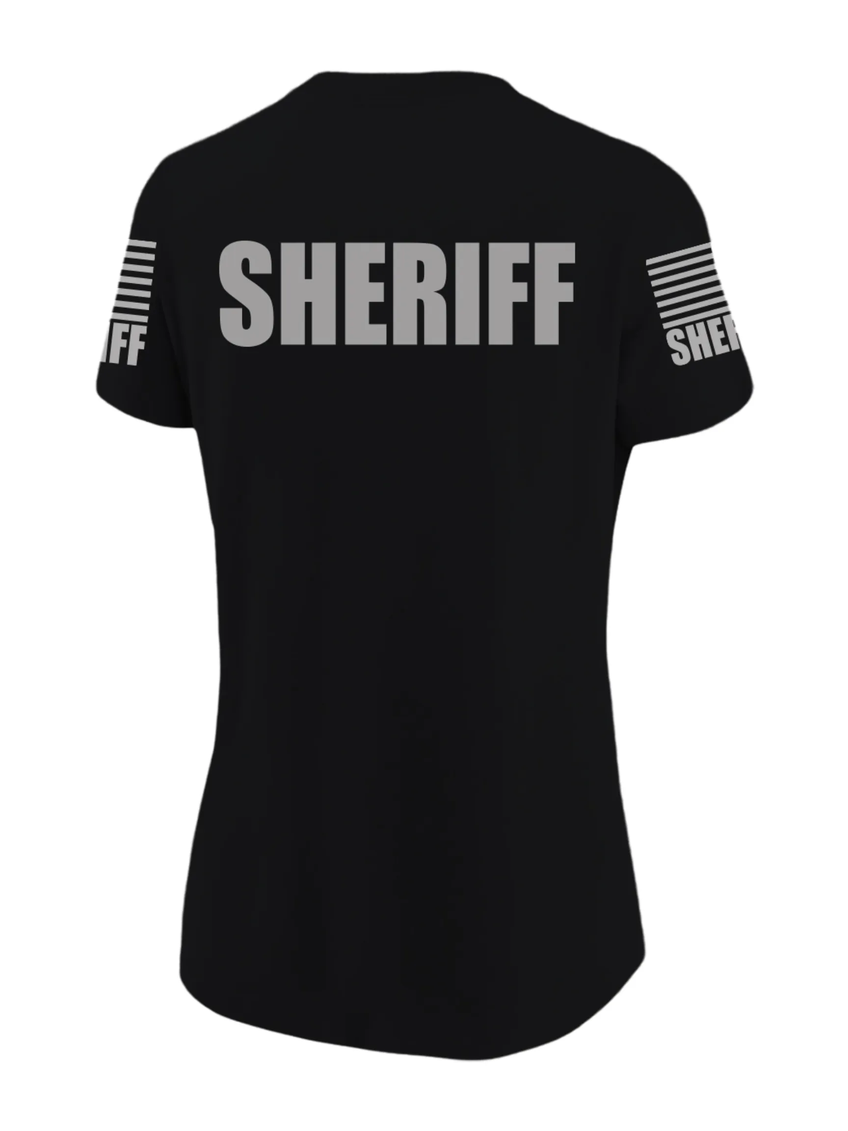 Black Sheriff Women's Shirt - Short Sleeve (Gray)