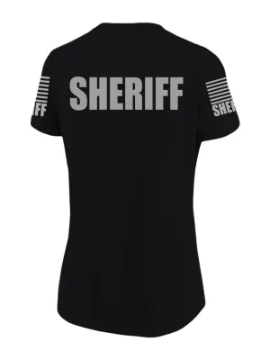 Black Sheriff Women's Shirt - Short Sleeve (Gray)