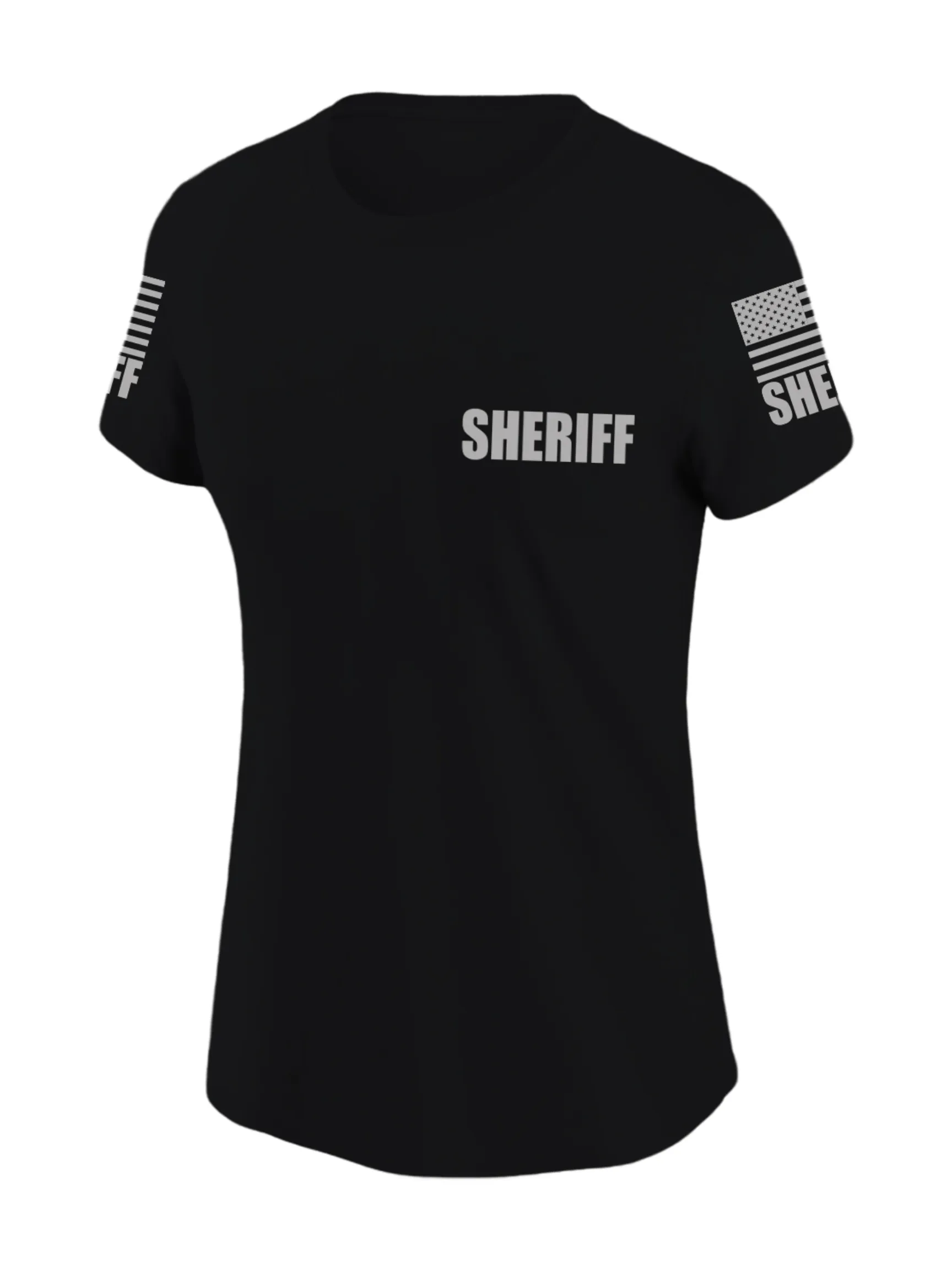 Black Sheriff Women's Shirt - Short Sleeve (Gray)