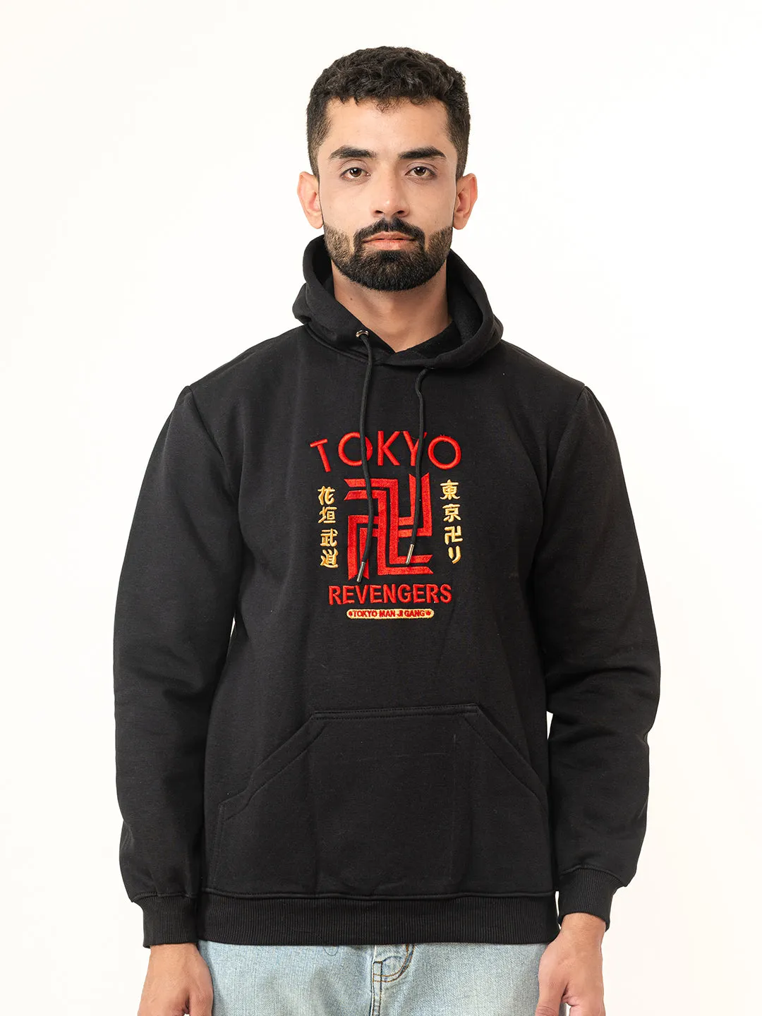 Black Tokyo Manji Revengers Printed Hoodie (Unisex)