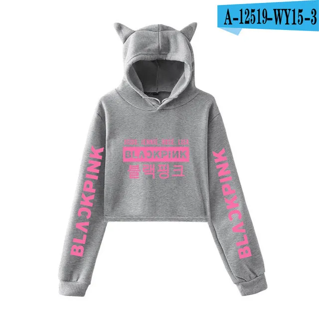 Blackpink harajuku Cat Ear Cap Hoodies