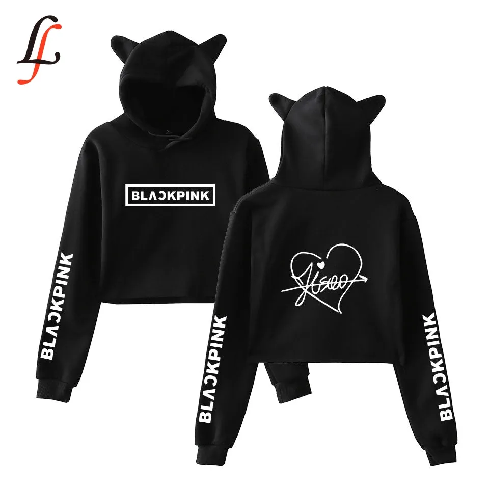 Blackpink harajuku Cat Ear Cap Hoodies
