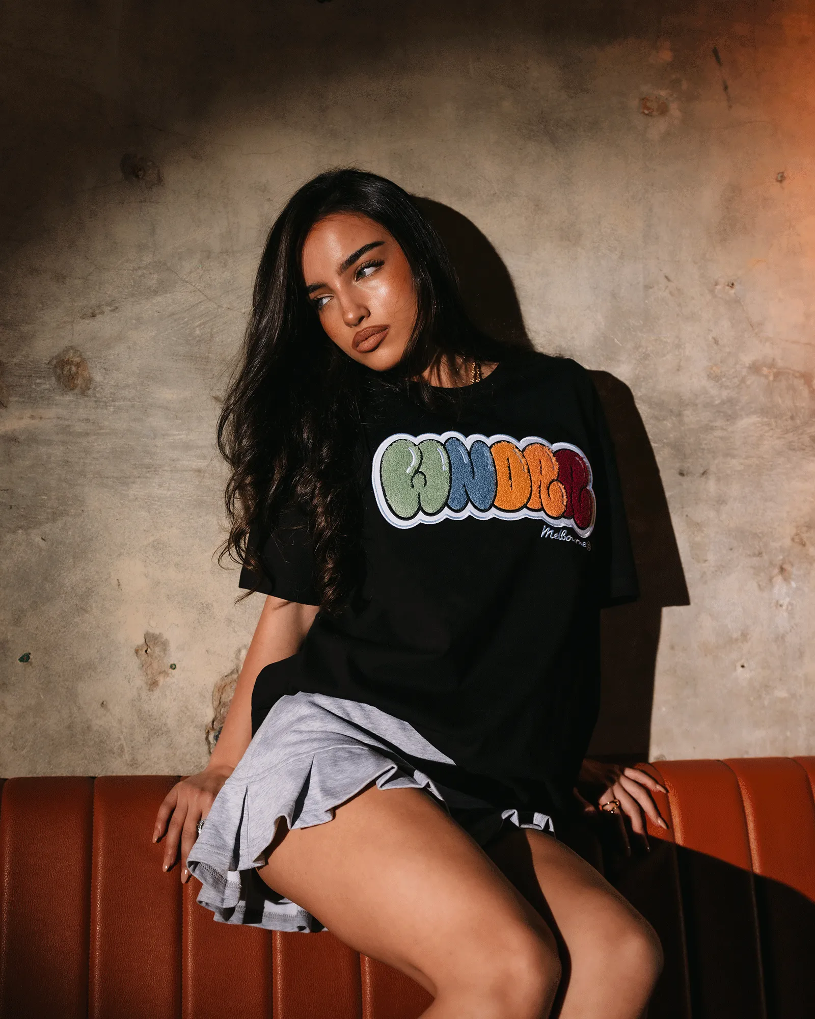 BLISSED BOX FIT TEE - BLACK