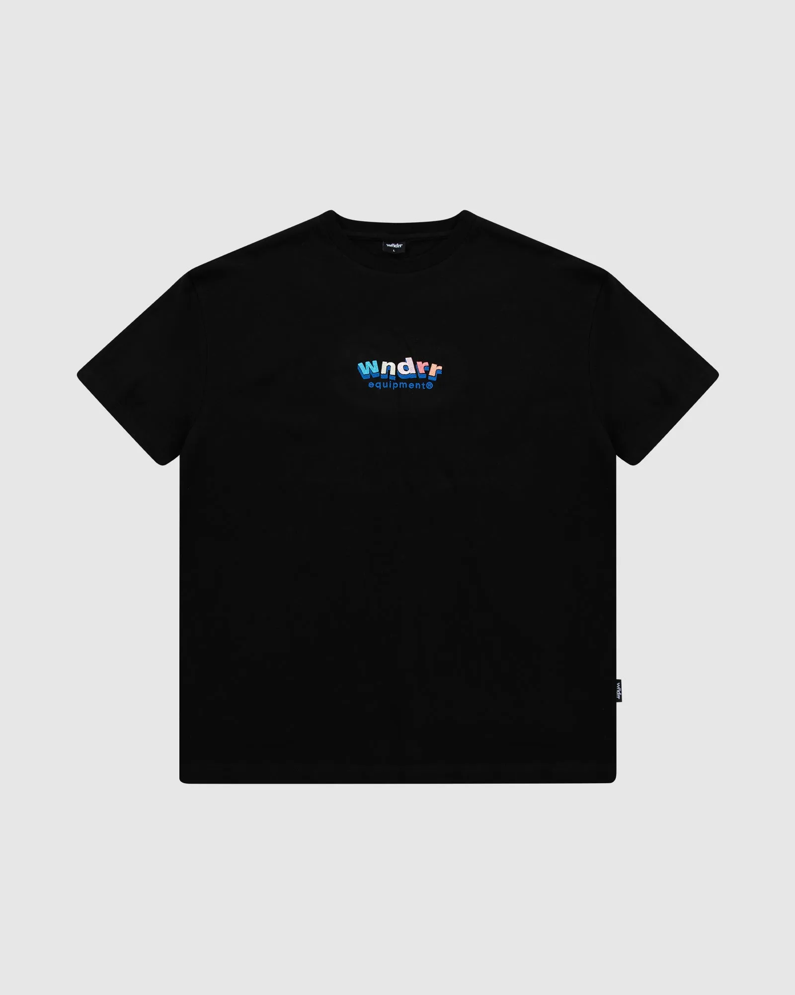 BLOCKED BOX FIT TEE - BLACK