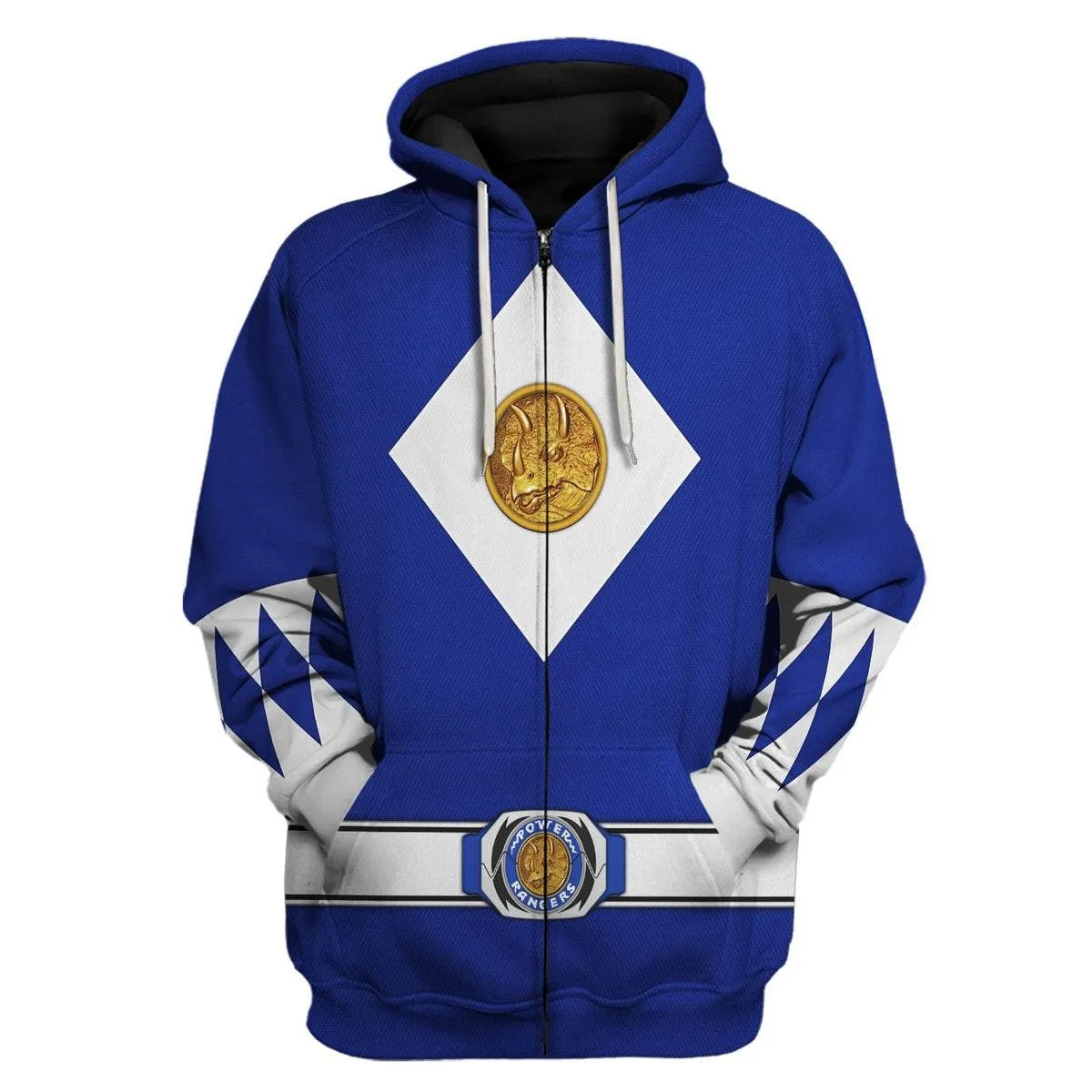 Blue Ranger Mighty Morphin The Movie (1995) Hoodies Sweatshirt T-shirt Hawaiian PRHS86 HSQT4321
