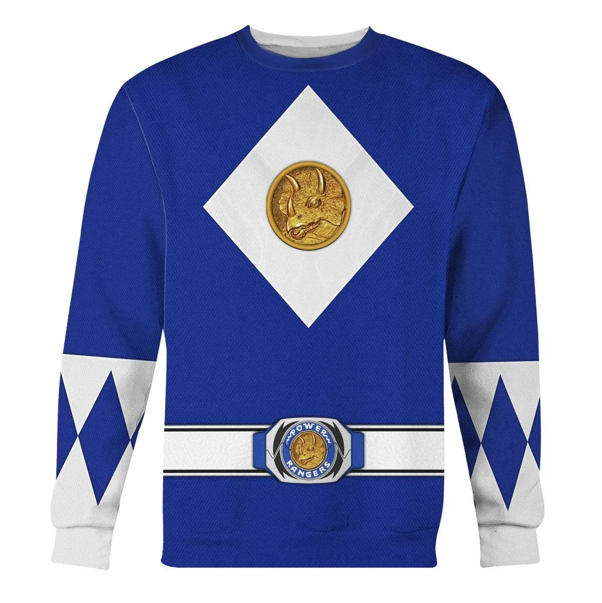 Blue Ranger Mighty Morphin The Movie (1995) Hoodies Sweatshirt T-shirt Hawaiian PRHS86 HSQT4321