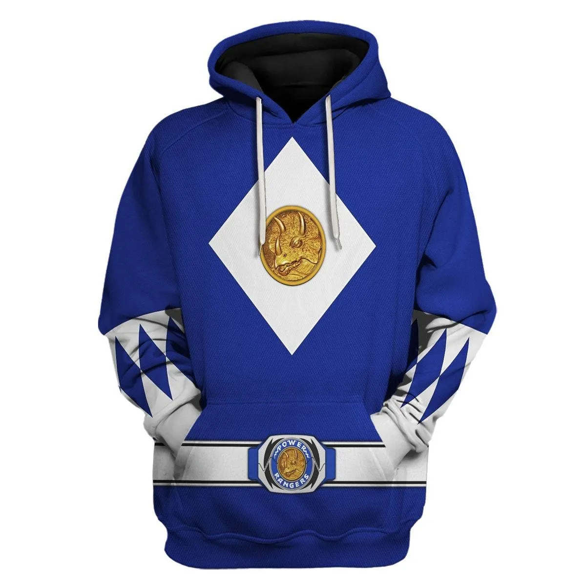 Blue Ranger Mighty Morphin The Movie (1995) Hoodies Sweatshirt T-shirt Hawaiian PRHS86 HSQT4321