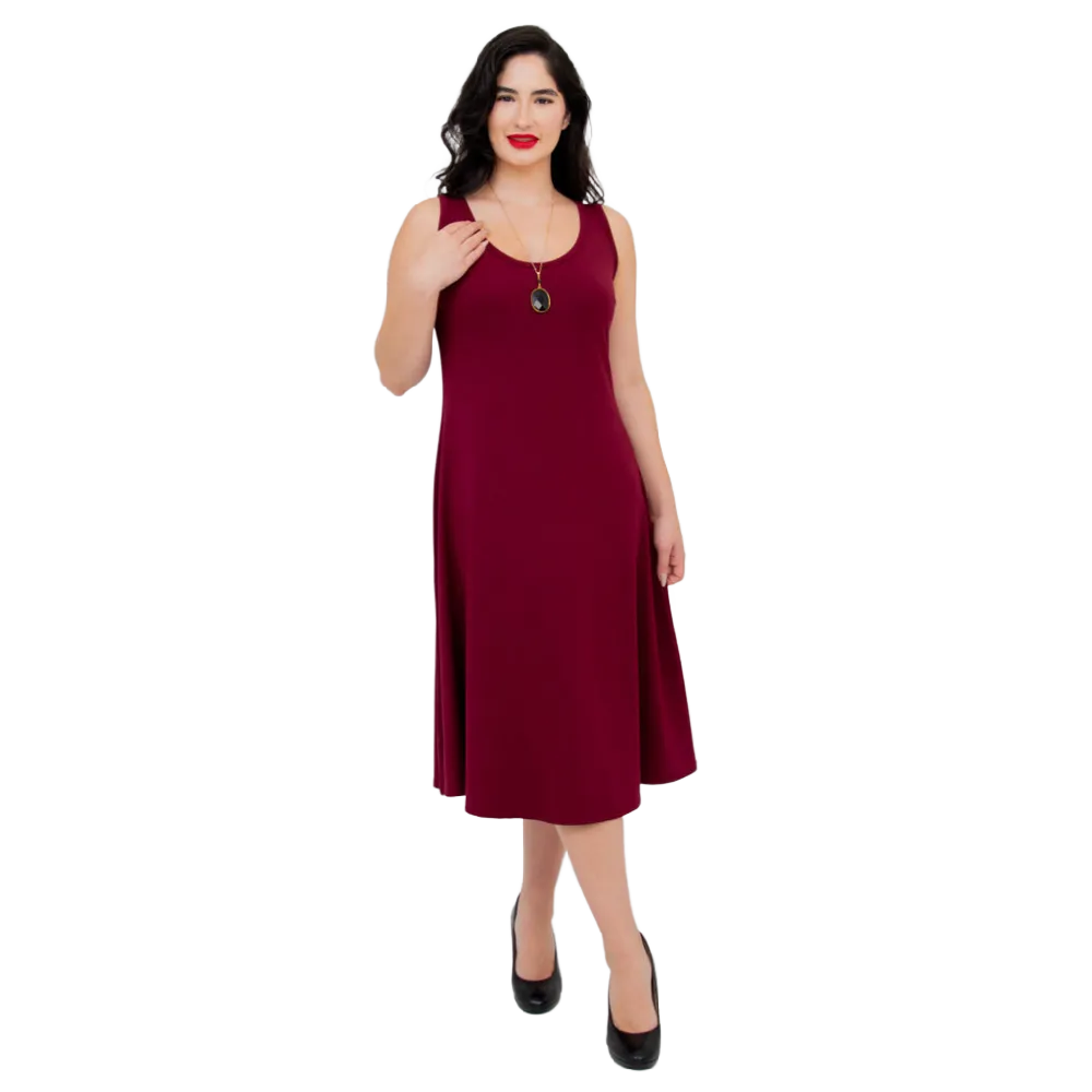 Blue Sky Becca Dress Burgundy