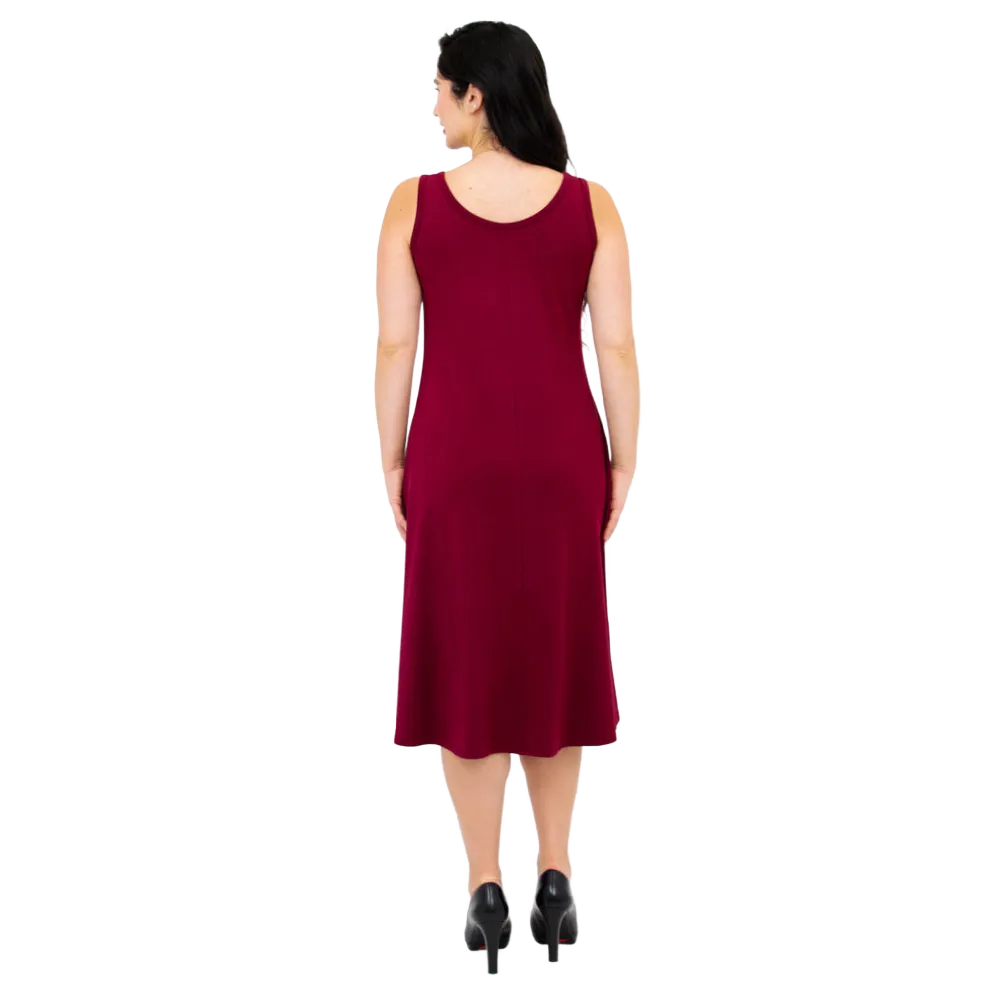 Blue Sky Becca Dress Burgundy