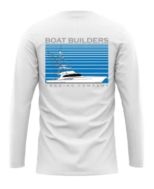 Boat Builders Trading Co. Performance Long Sleeve - Sportfish Stripe