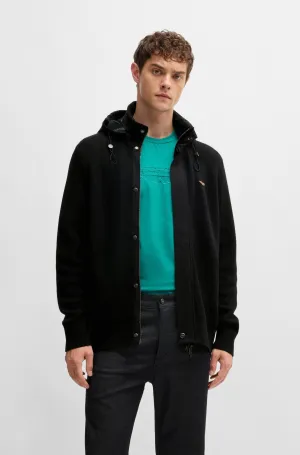 BOSS Hoodies Regular Fit in Wool Mix - L-EXPRESO_AM 10265594 01-50526978