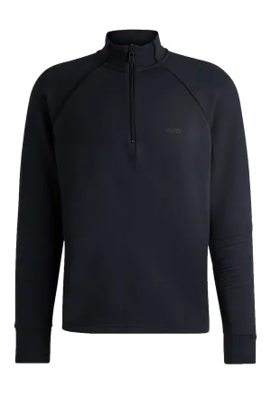 Boss Sweat 1 Half Zip Knitwear Dark Blue