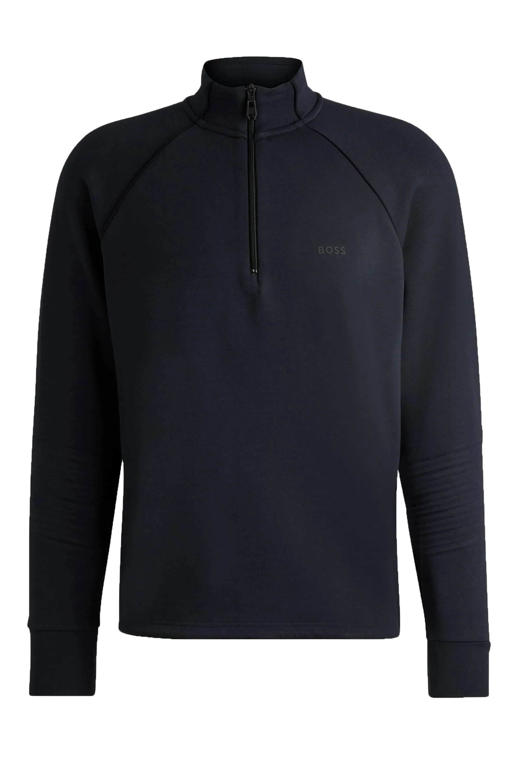 Boss Sweat 1 Half Zip Knitwear Dark Blue