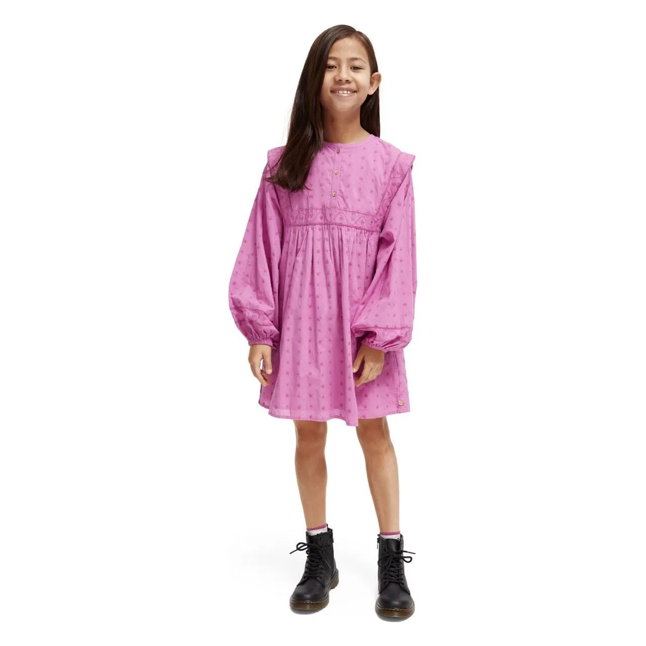 Broderie Anglaise Panel Dress