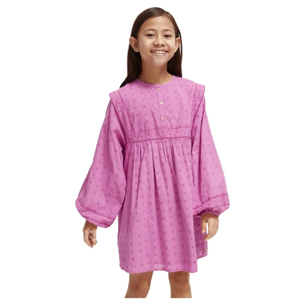 Broderie Anglaise Panel Dress