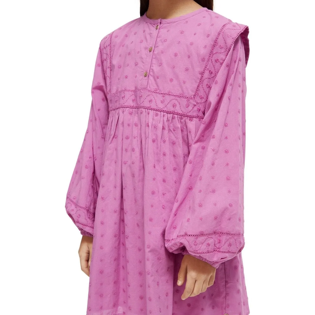 Broderie Anglaise Panel Dress