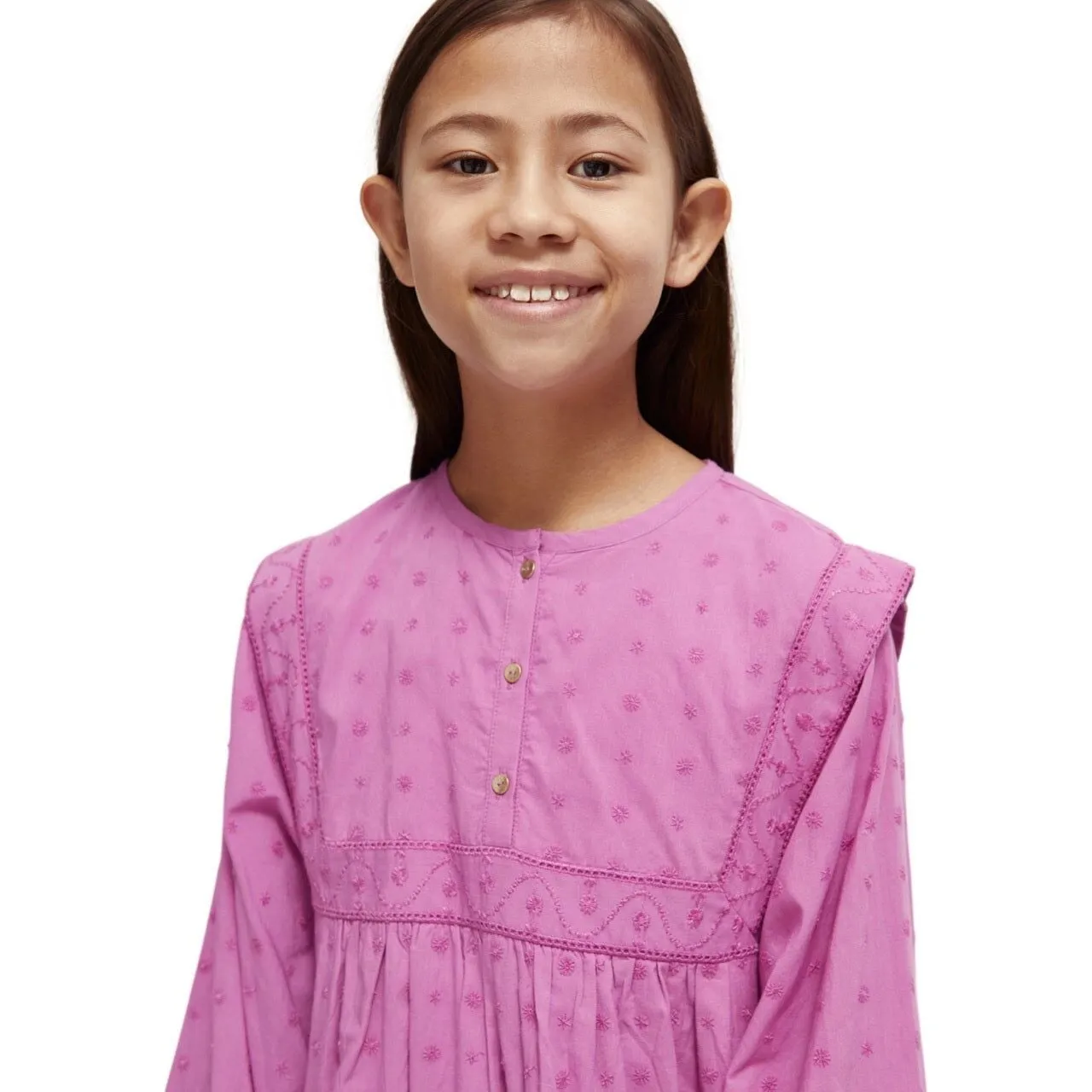 Broderie Anglaise Panel Dress