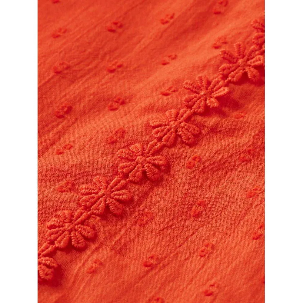 Broderie Anglaise Tape Detail Dress