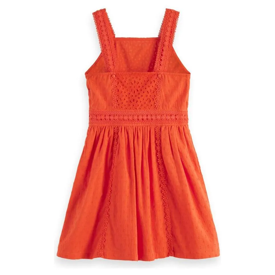 Broderie Anglaise Tape Detail Dress