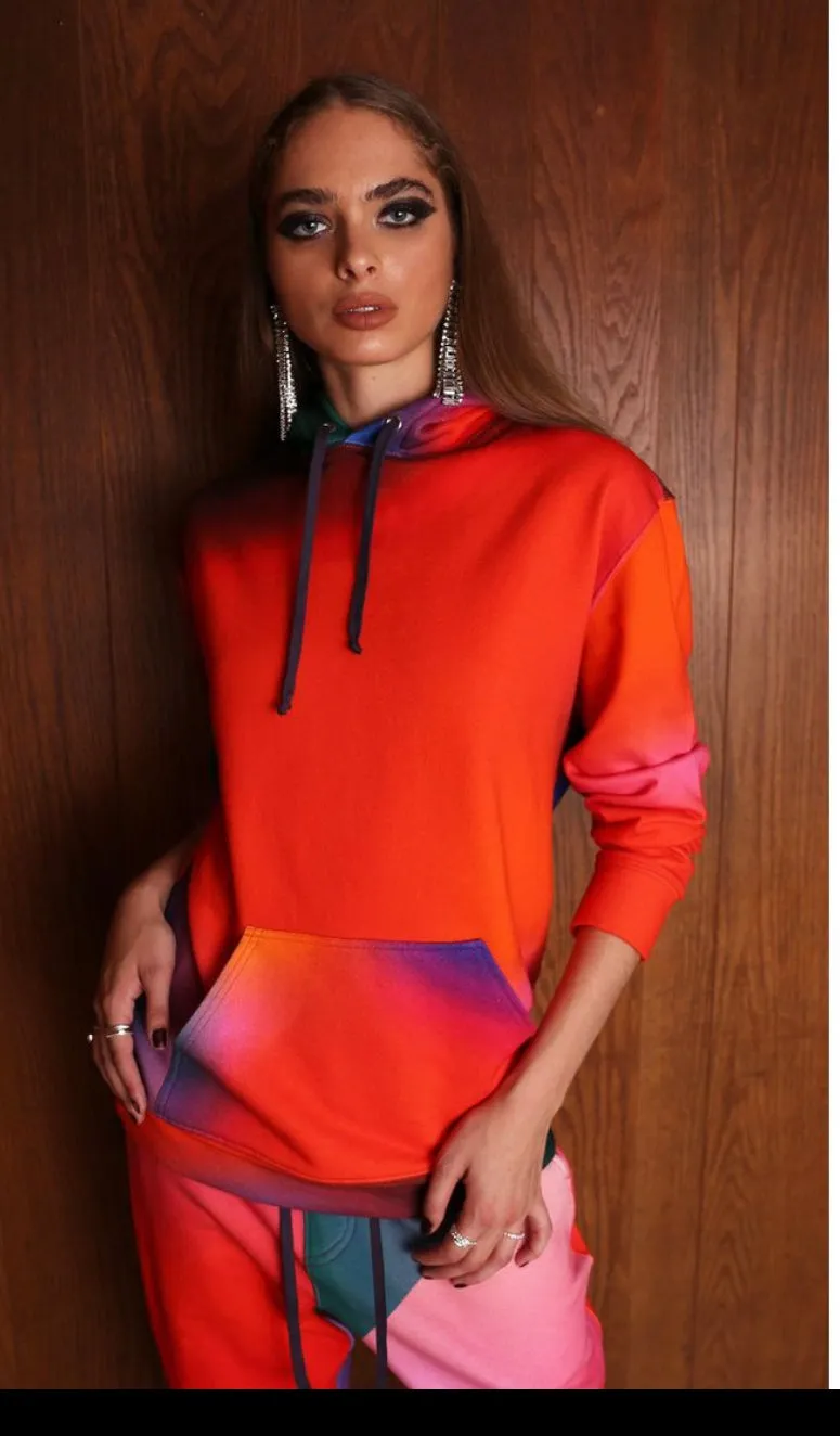 BruceGlen Sauce Red Ombré Hoodie