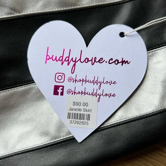 Buddy Love Vegan Leather Skirt 🎀