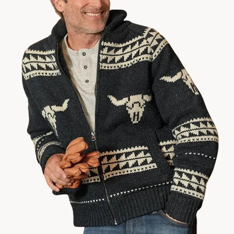 Buffalo - robust and refined design pullover jacket for men