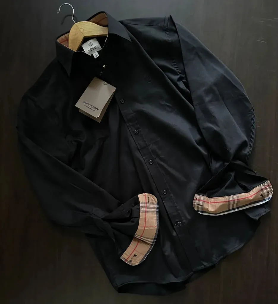 BURBERRY || TB Monogram Motif Slim-Fit Shirts