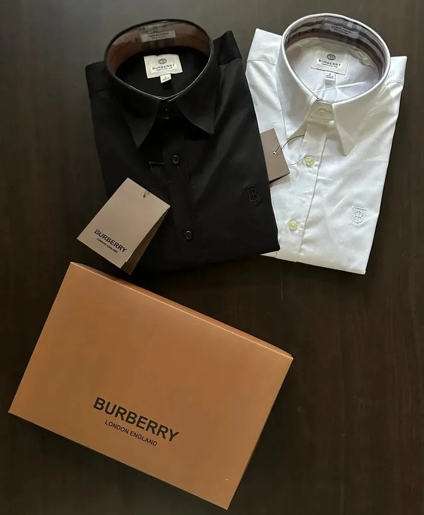 BURBERRY || TB Monogram Motif Slim-Fit Shirts