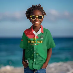 Burkina Faso Football Custom Kid Hawaiian Shirt Go Stallions LT15