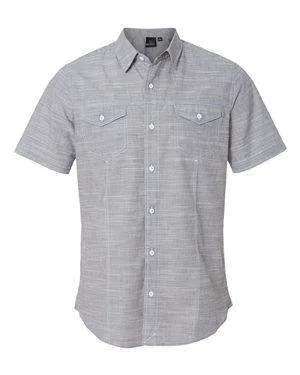 Burnside Men's Textured Flap Pocket Dress Shirt - 9247