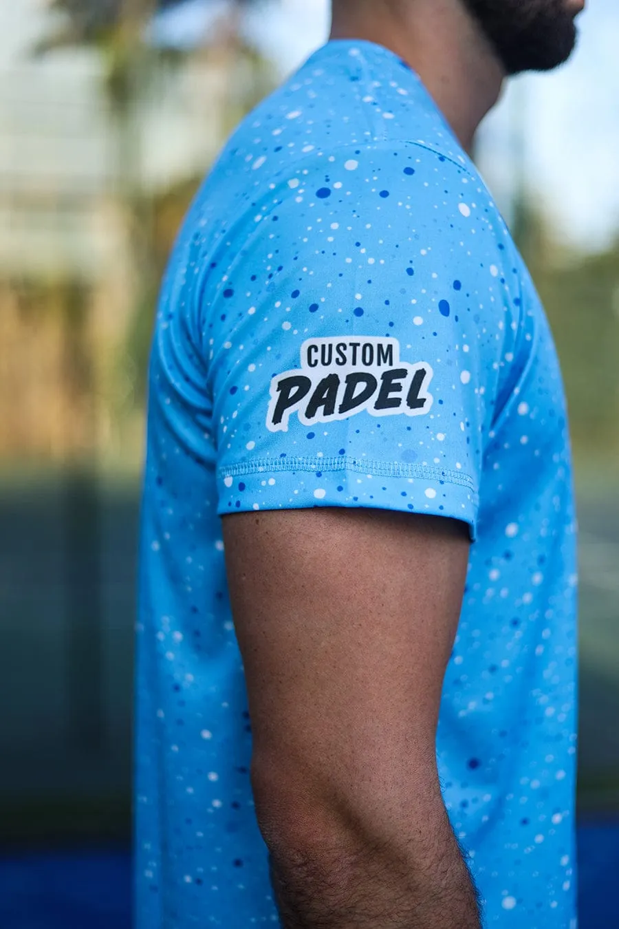 CA Padel Shirt | Blue Paint Splatter
