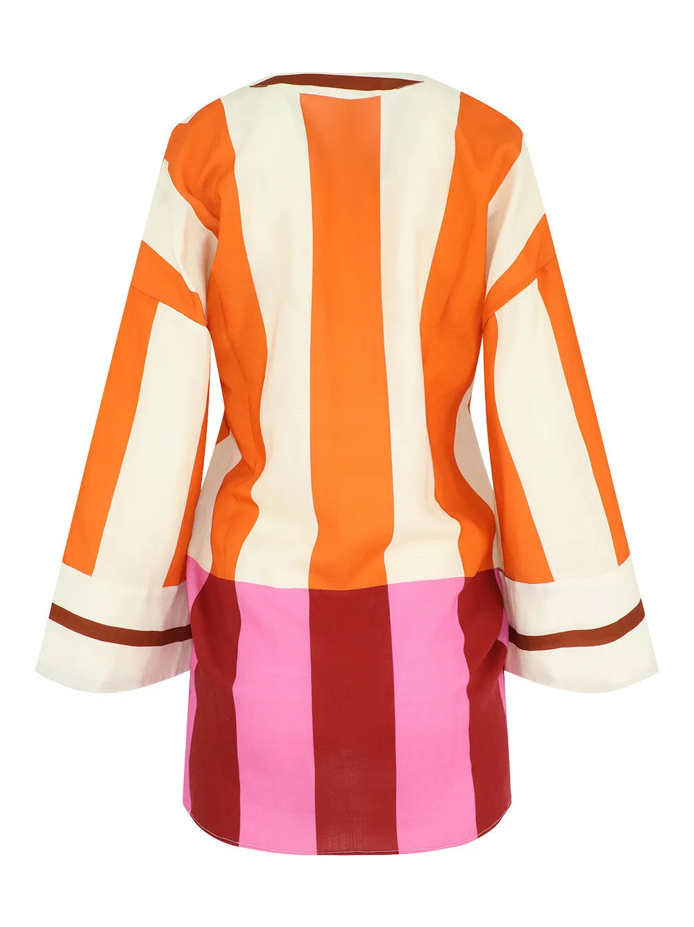 Cala de la Cruz Sienna Mini Kaftan Dress in Bengal Multi