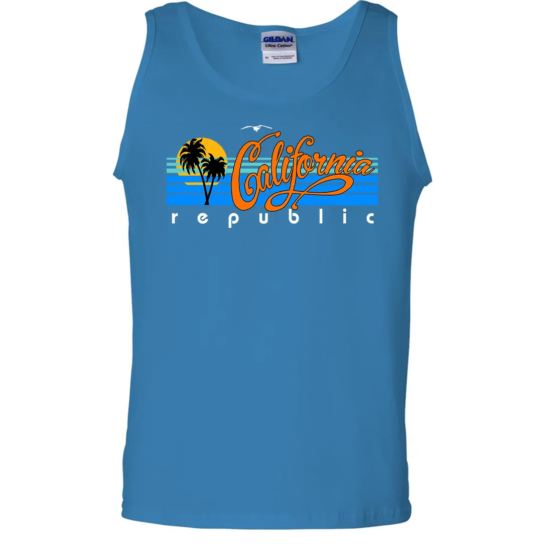 California Republic Palm Trees Asst Colors Tank Top