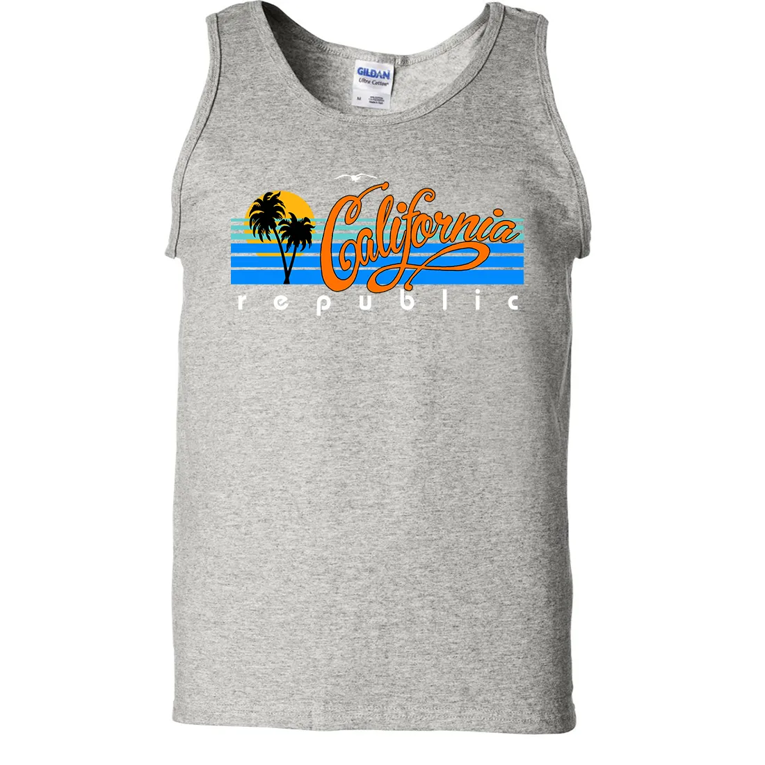 California Republic Palm Trees Asst Colors Tank Top
