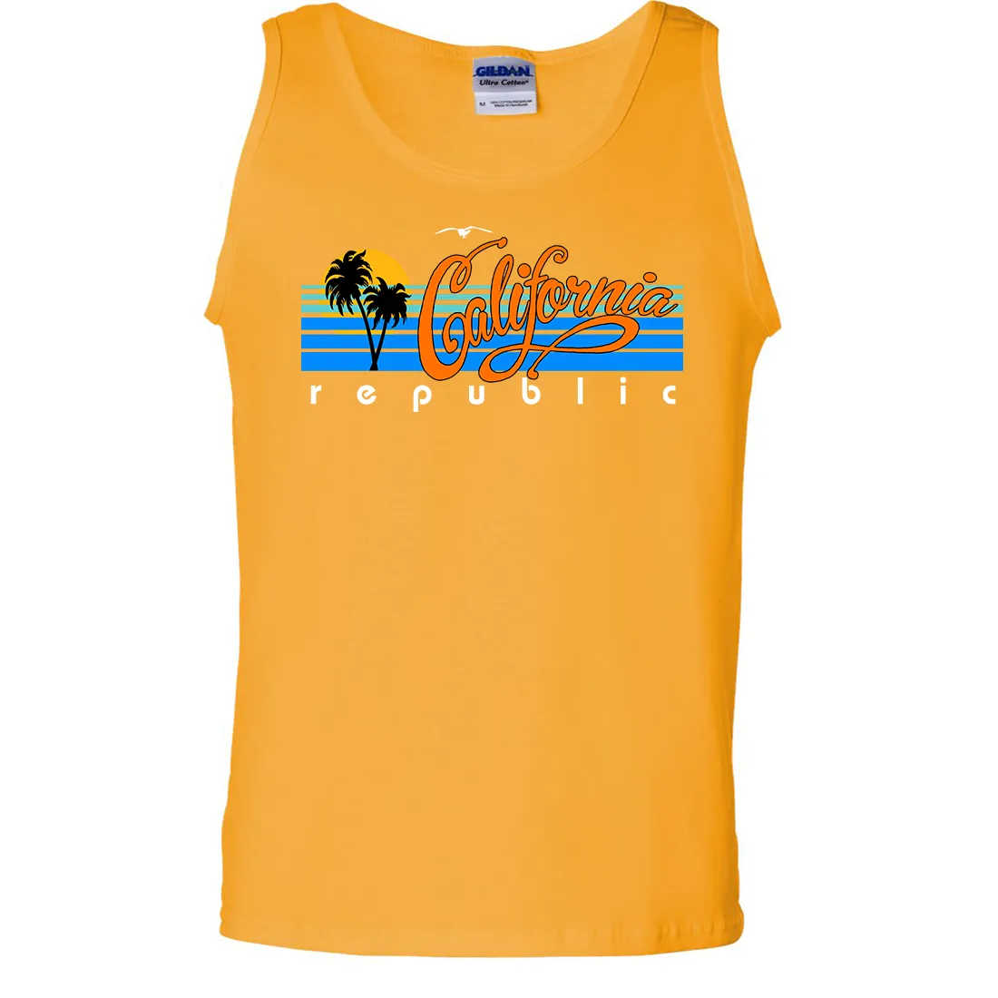 California Republic Palm Trees Asst Colors Tank Top