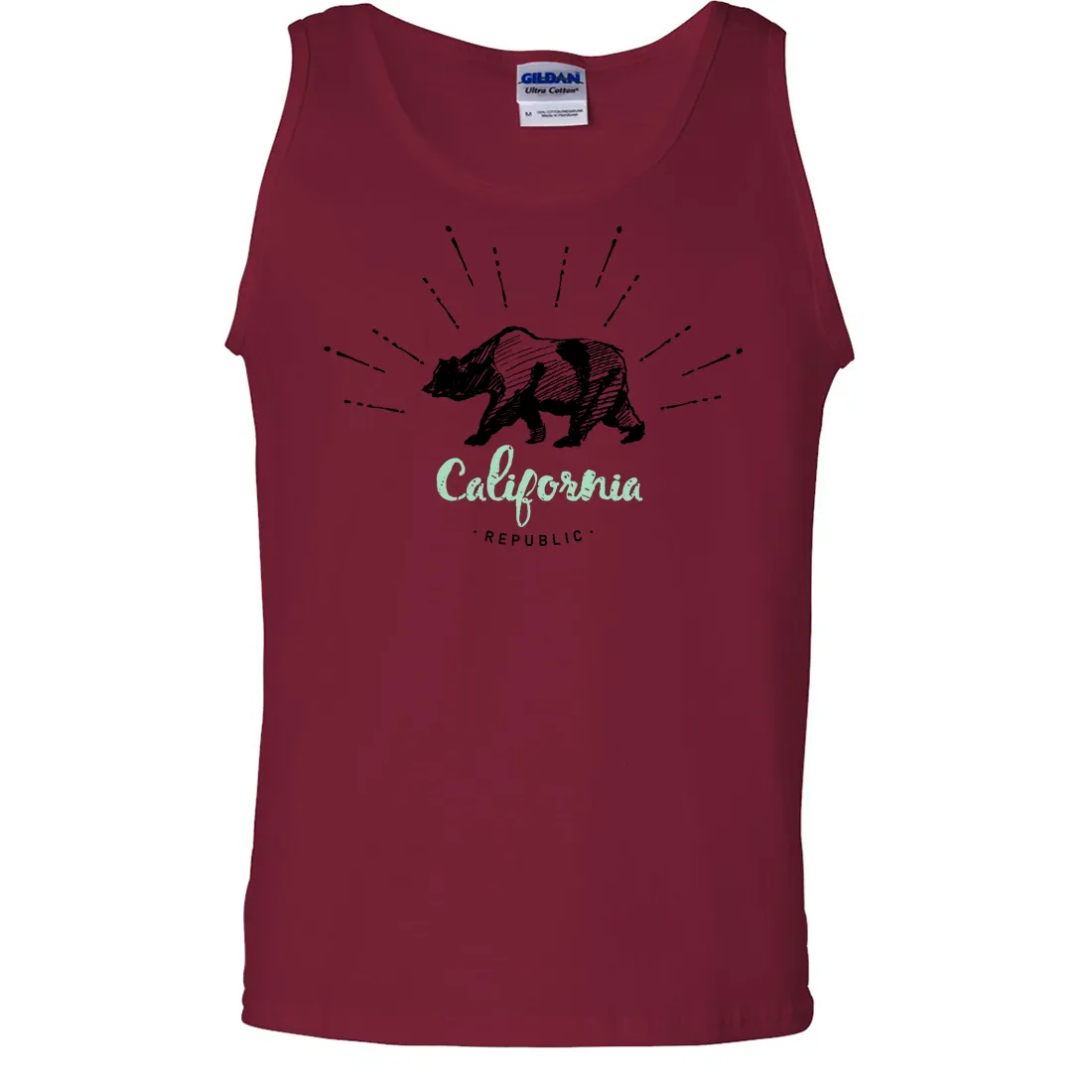 California Republic Stencil Asst Colors Tank Top