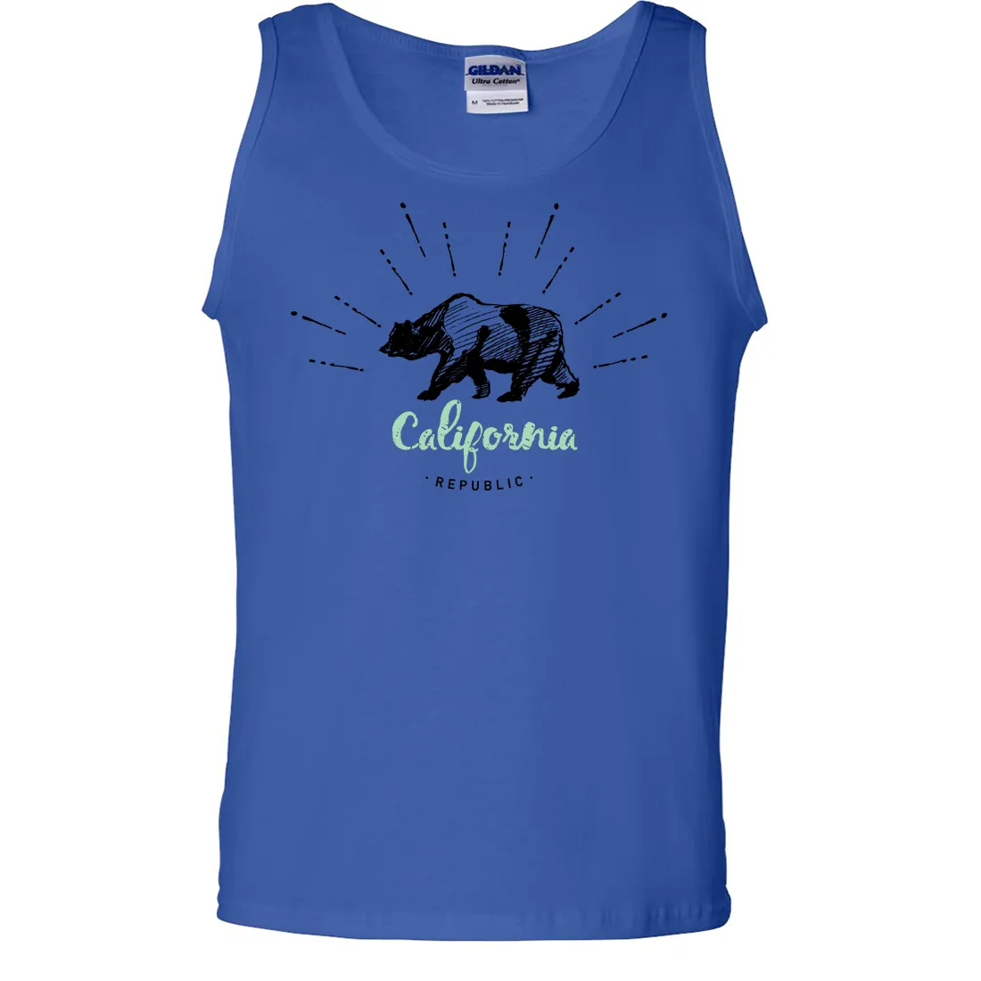 California Republic Stencil Asst Colors Tank Top