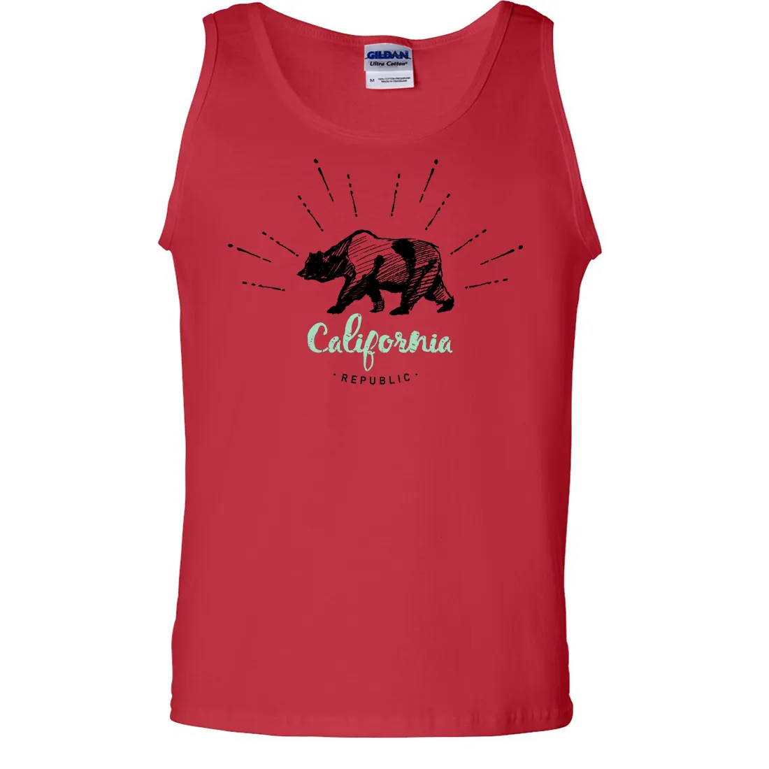 California Republic Stencil Asst Colors Tank Top