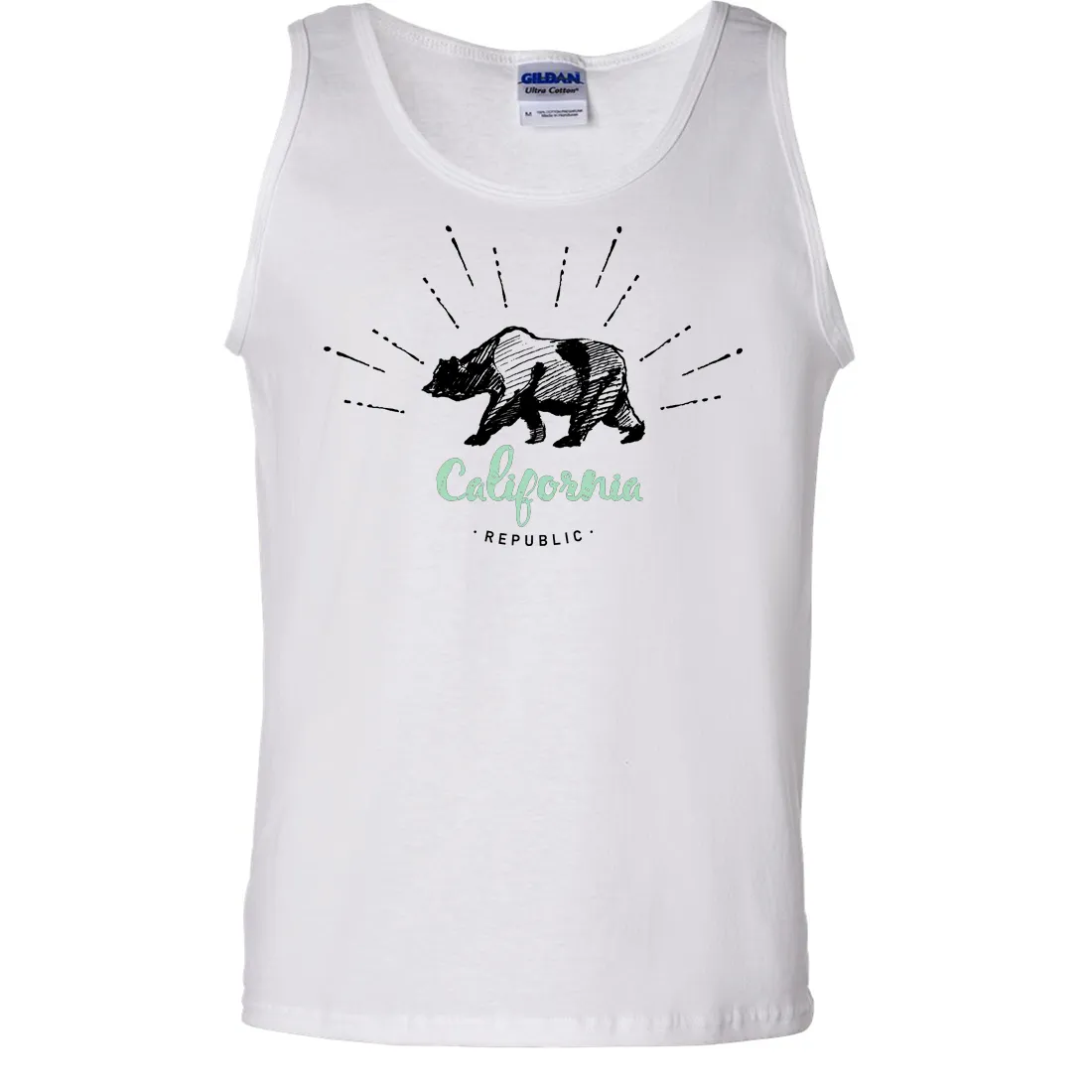 California Republic Stencil Asst Colors Tank Top