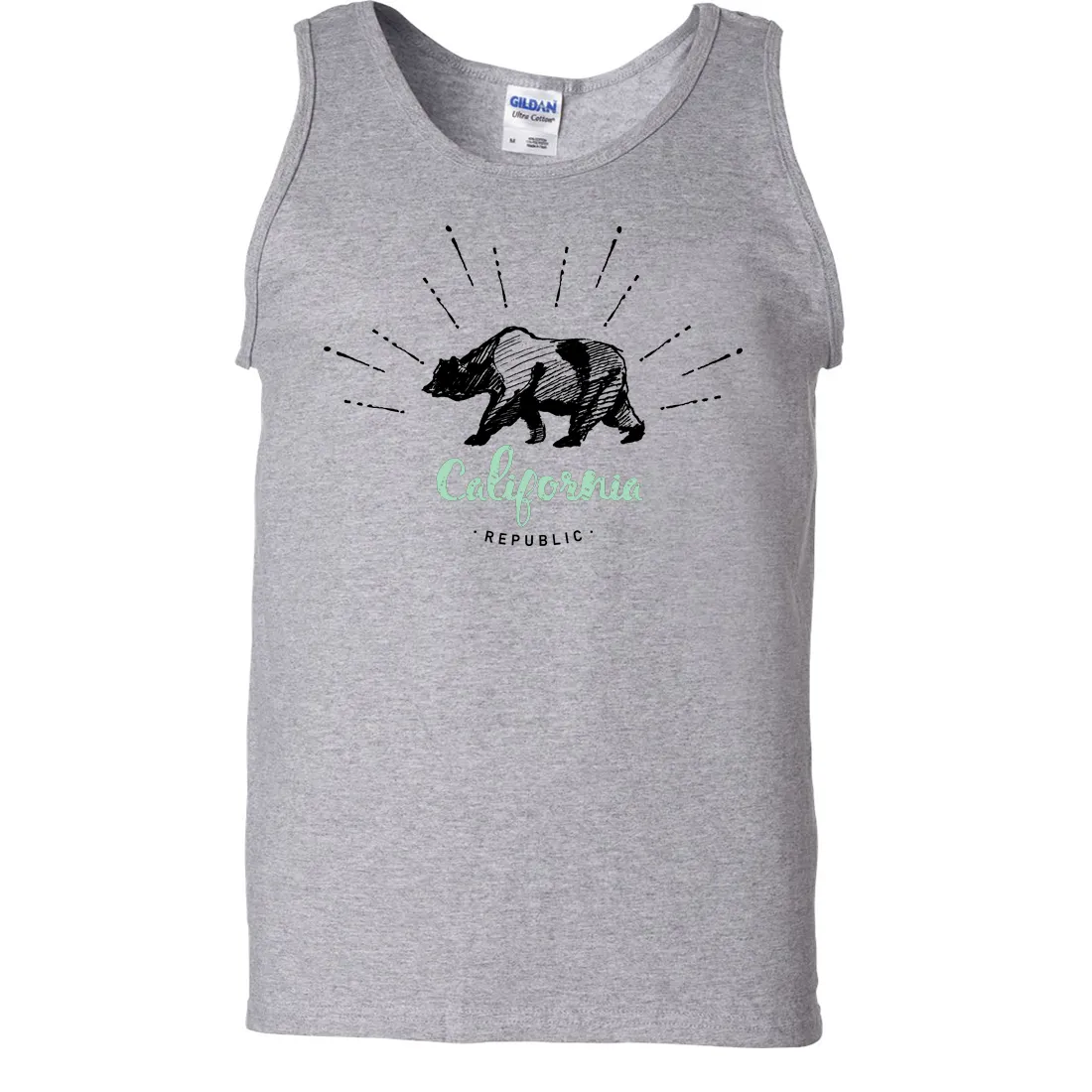 California Republic Stencil Asst Colors Tank Top