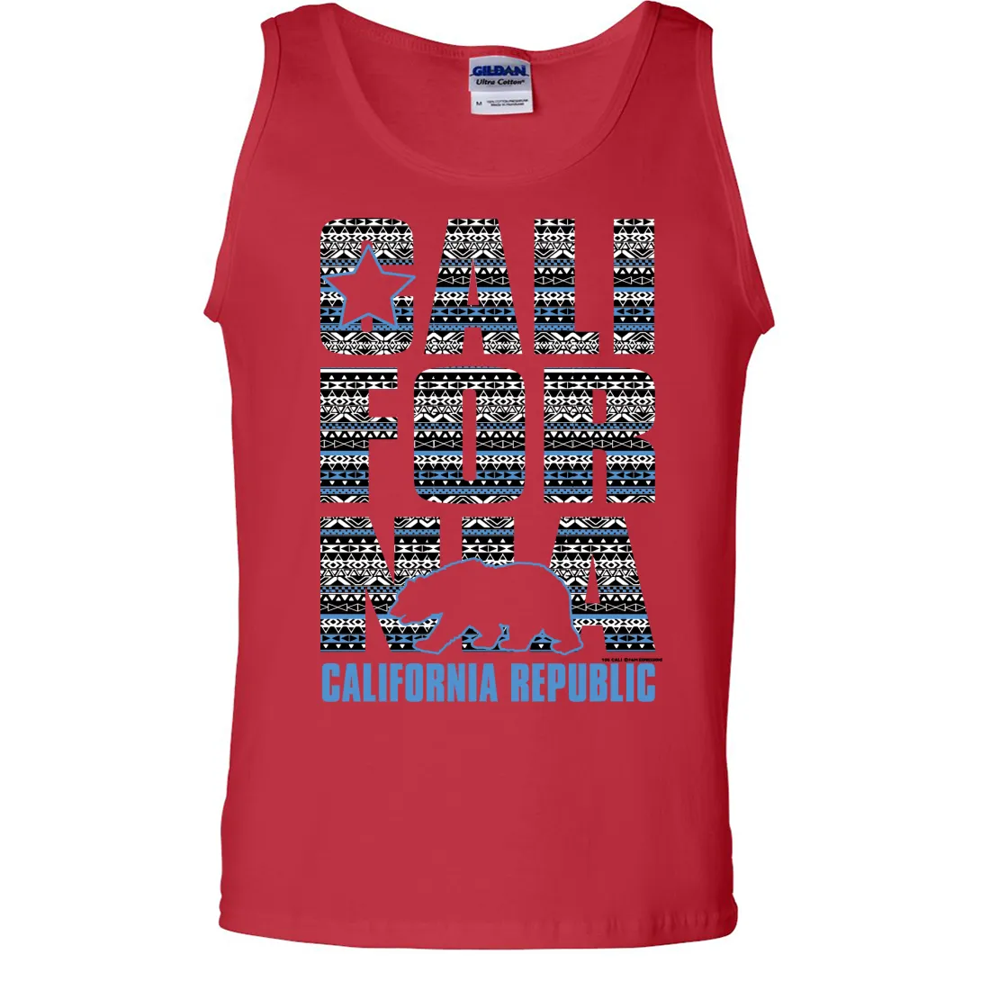California Republic Tribal Aztec Asst Colors Tank Top