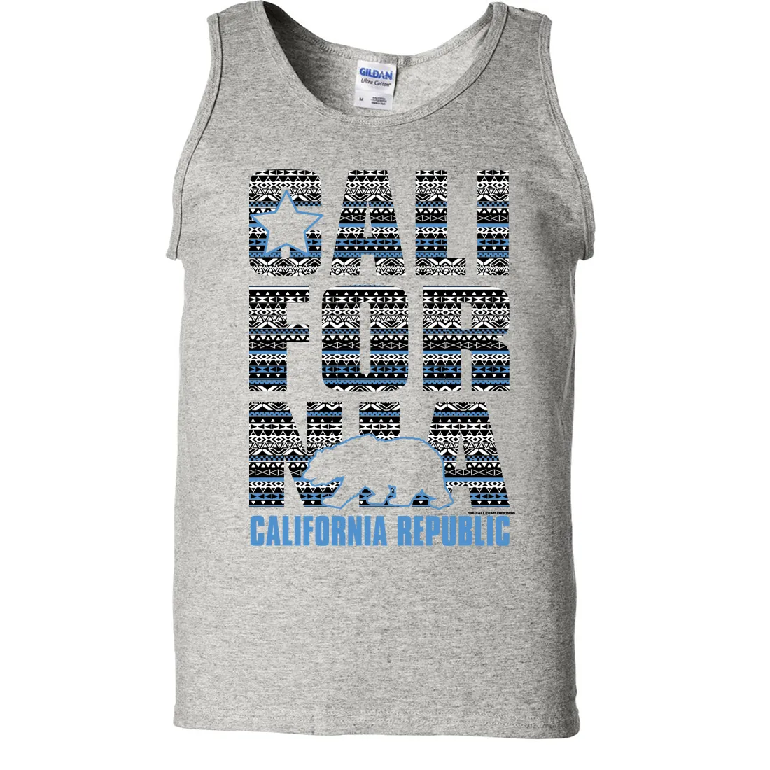 California Republic Tribal Aztec Asst Colors Tank Top