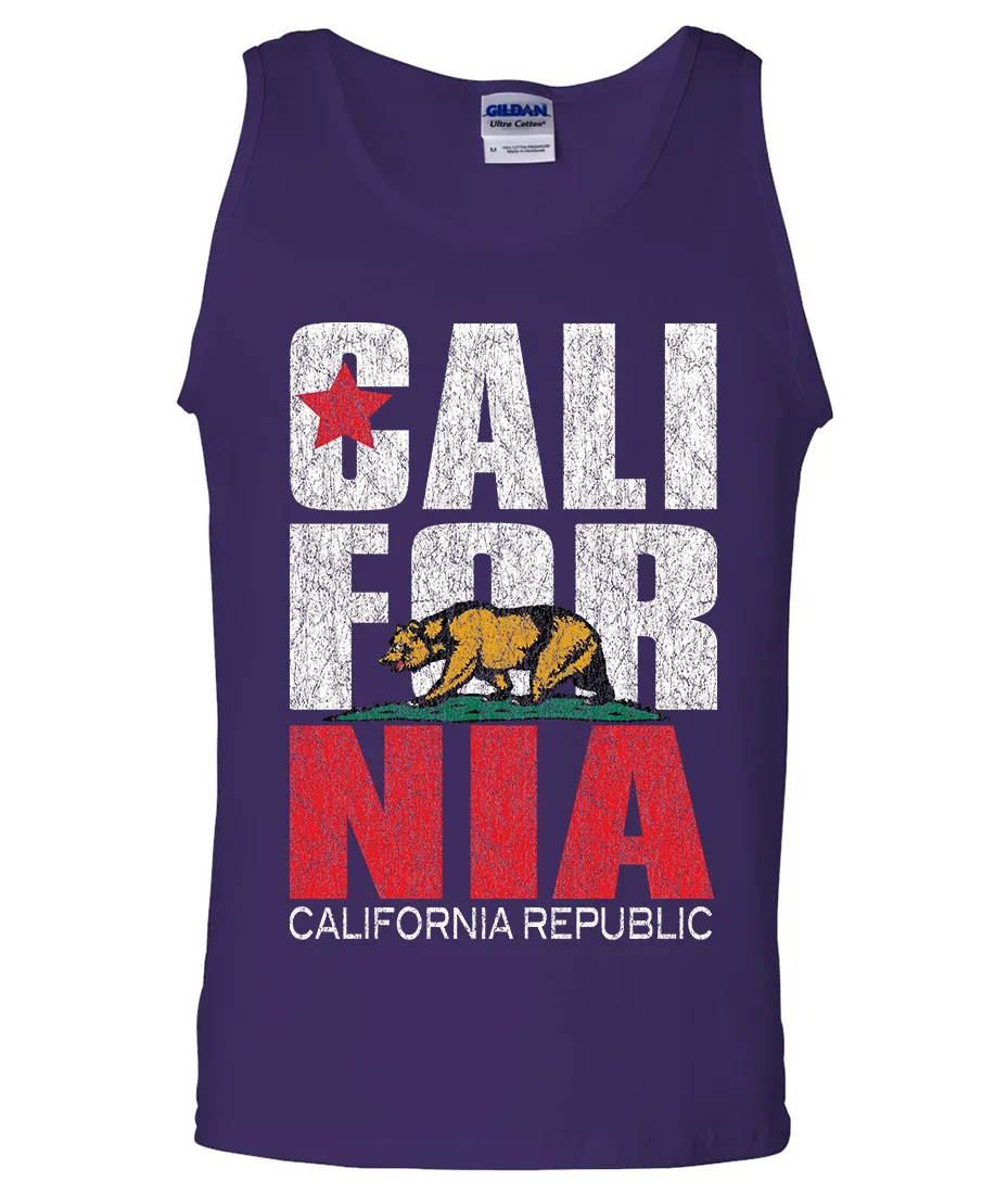 California Republic Vintage Retro Tank Top