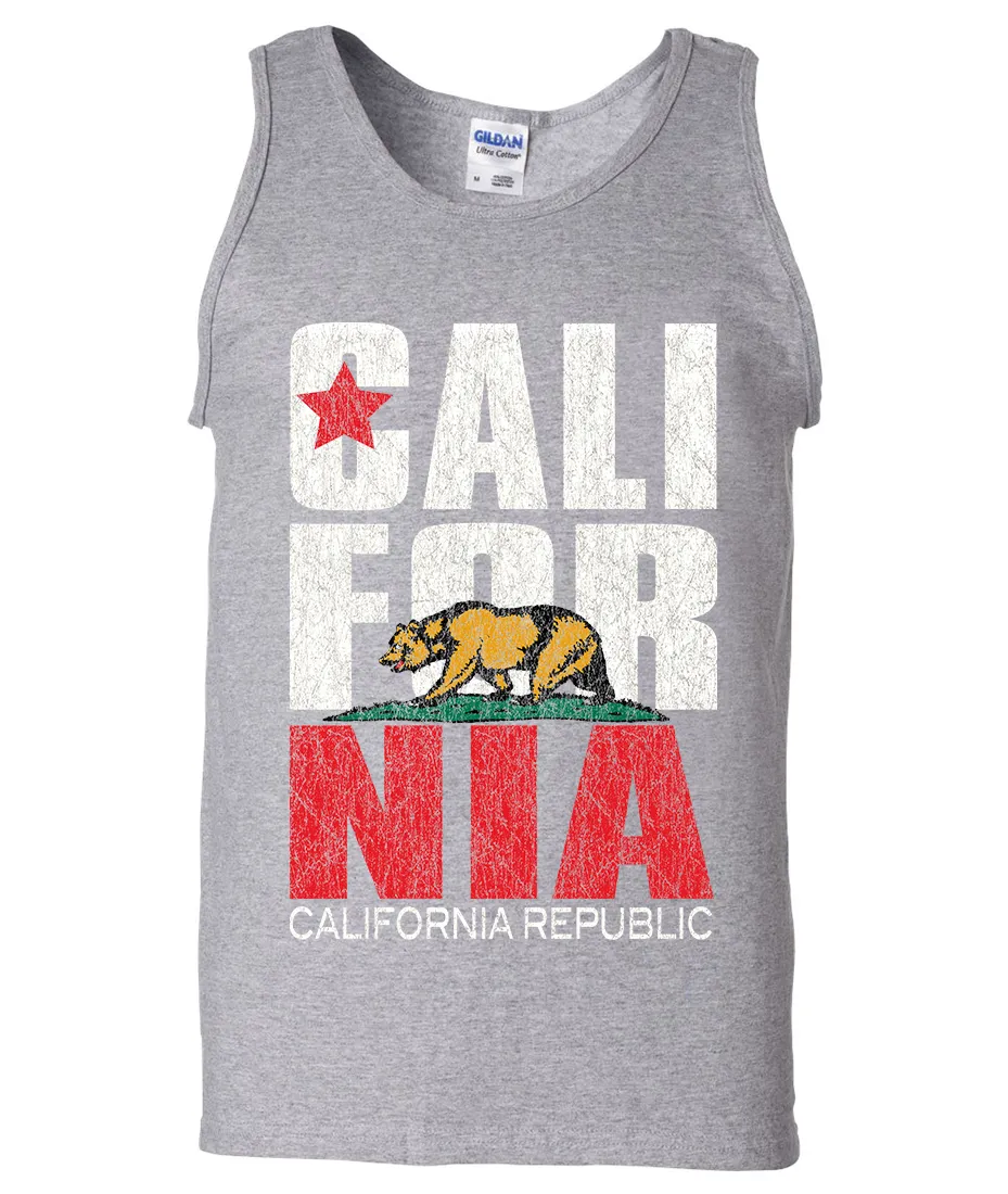 California Republic Vintage Retro Tank Top