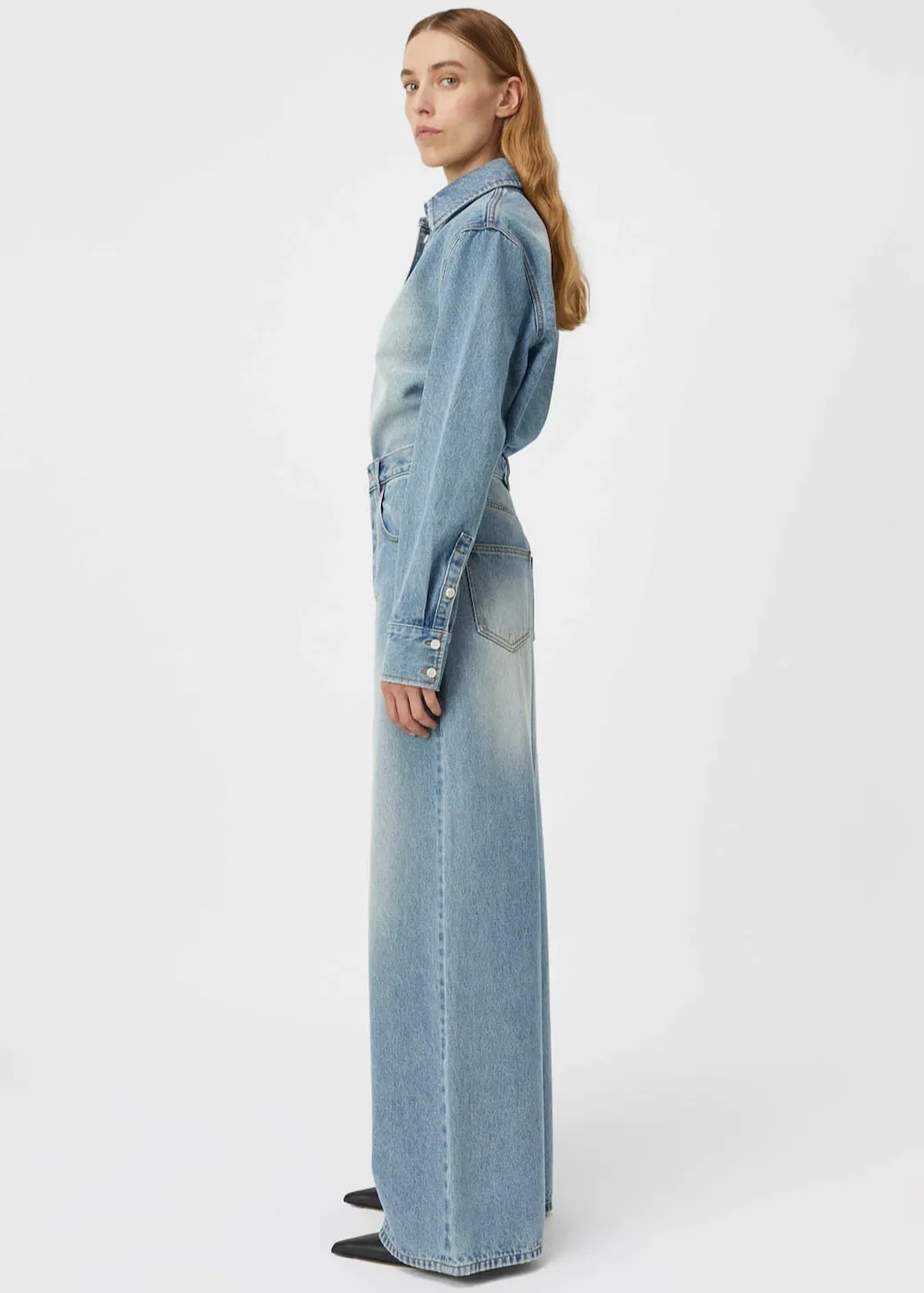 CAMILLA & MARC Bay Denim Shirt - Light Vintage Blue