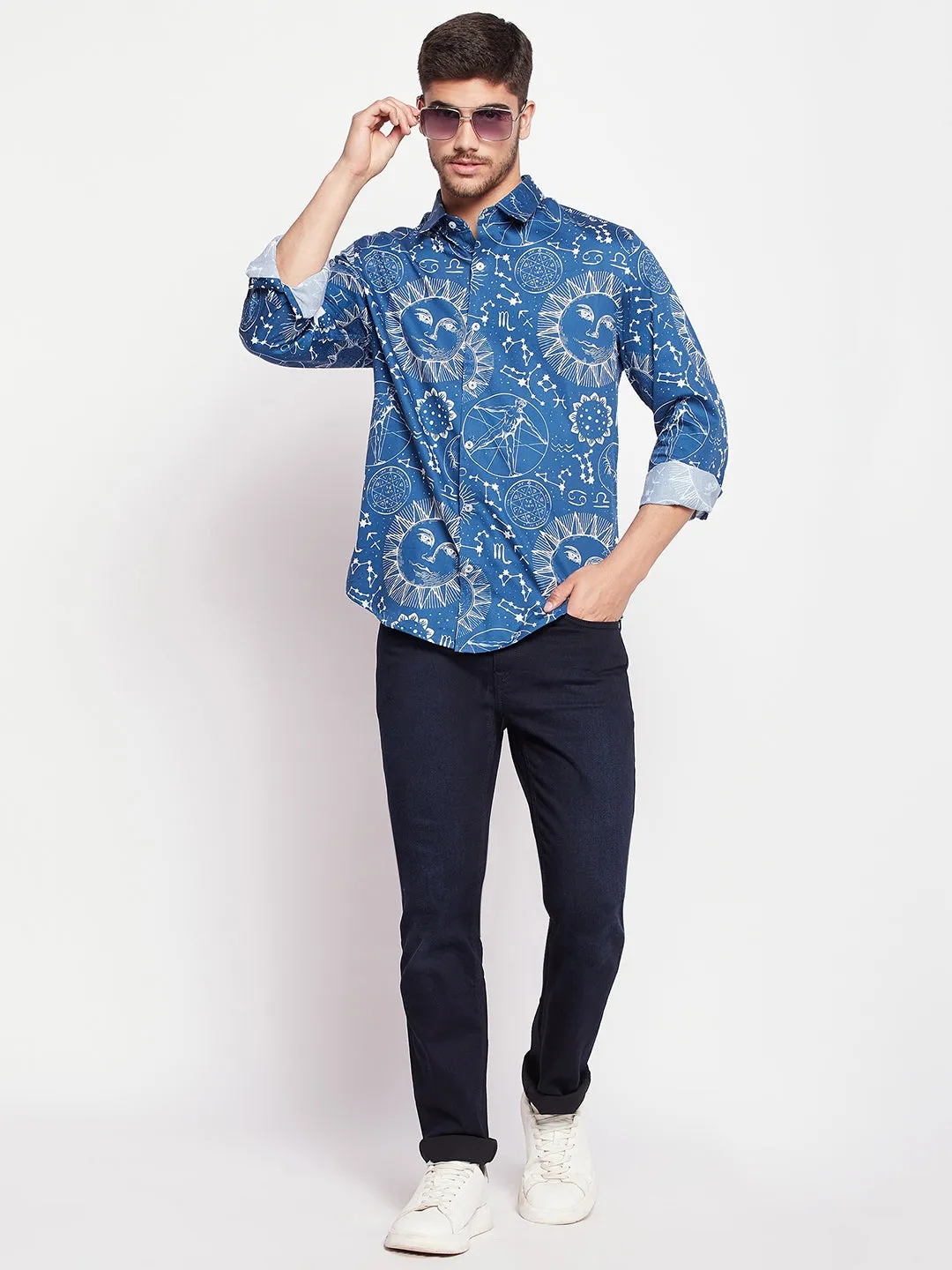 Camla Blue Men Shirt