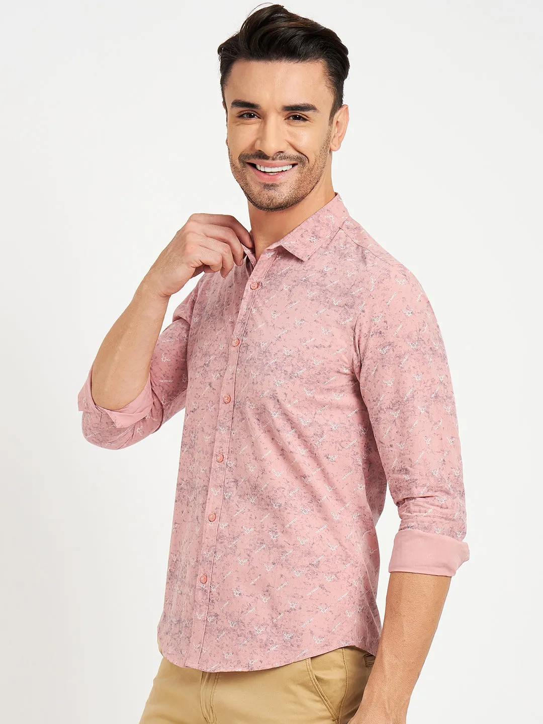 Camla Dustypink Shirts For Men